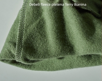 Muške jogger hlače – knit cargo stil, srednji pas, debeli terry, Cupro vlakno, mikroelastičnost