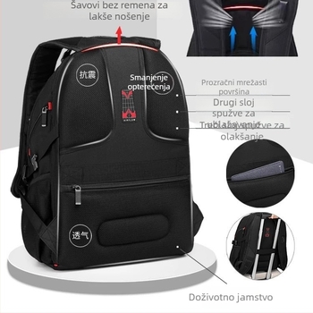 Unisex nylon ruksak za prijenosno računalo, vodootporan, kapacitet 36–55 L, za 16-inčni laptop, poslovna putovanja