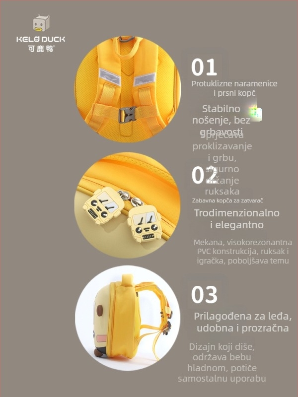Ranac za vrtić s motivom autobusa – EVA, vodootporan, ultra lagan, otporan na habanje, model h189