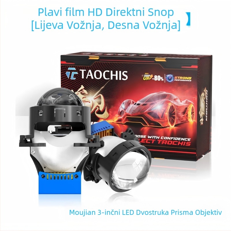 LED modul prednjeg svjetla s lećom, izravni snop, 50W 12V, 10000 lm, aluminijska legura, model 3.0LED-MJ