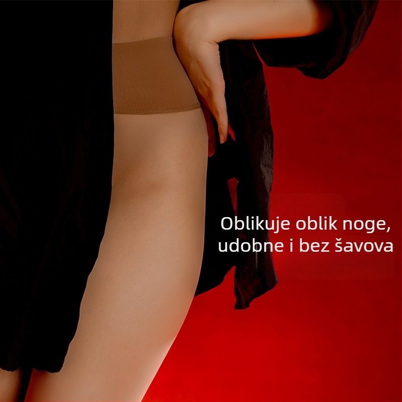 Najlon bezšivne čarape, visokog pojasa, za sve sezone, upijaju znoj i deodoriraju
