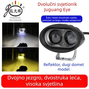 LED prednja svjetiljka za električni skuter i tricikl, 15W, 12–80V univerzalno, kućište od aluminija die-cast, vodootporno