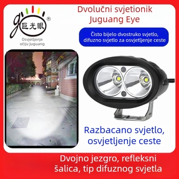LED prednja svjetiljka za električni skuter i tricikl, 15W, 12–80V univerzalno, kućište od aluminija die-cast, vodootporno