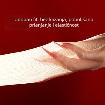 Hlačne čarape s nogama – podizanje stražnjice, najlon, jednobojne, tanke