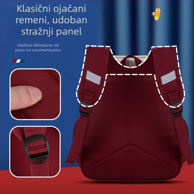 Ruksak za vrtić, platneni, unisex, prozračan, naramenice s zračnim jastukom, podstava od poliestera, karirani uzorak