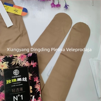 Pantyhose-čarape s florálnim uzorkom, najlon, srednja gustoća, Apple Butt dizajn