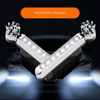 Vjetrom pogonjeno LED upozoravajuće svjetlo za automobilsku rešetku (DL-011, ABS+PCB, Univerzalno, Simulirano upozoravajuće svjetlo, Chun yi yi)