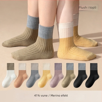 Dječje čarape od Merino vune, debeli, do srednjeg lista, zima, 41,3% Merino vuna