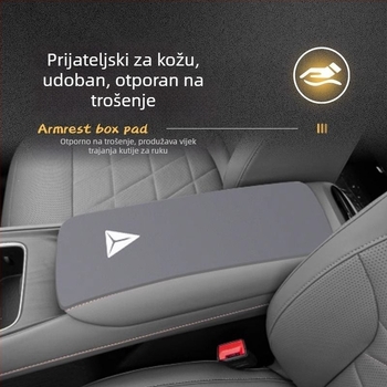 Luochi velur pokrov za središnji naslon Dark Blue S05 – protuklizna zaštitna podložnica, podrijetlo Shandong, prilagodljivo