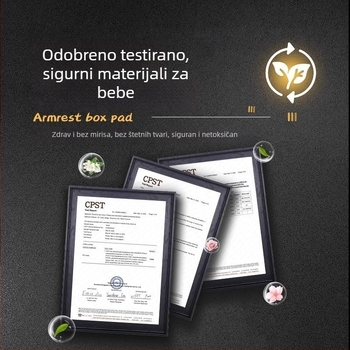 Luochi velur pokrov za središnji naslon Dark Blue S05 – protuklizna zaštitna podložnica, podrijetlo Shandong, prilagodljivo
