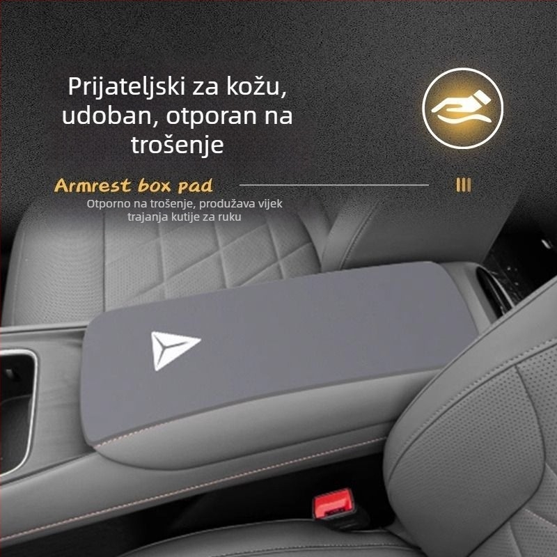 Luochi velur pokrov za središnji naslon Dark Blue S05 – protuklizna zaštitna podložnica, podrijetlo Shandong, prilagodljivo