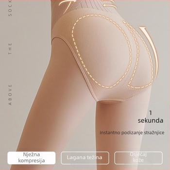 Poliester kolgotke za oblikovanje tijela s podizanjem stražnjice i zadržavanjem topline, jednobojni uzorak, debeli materijal