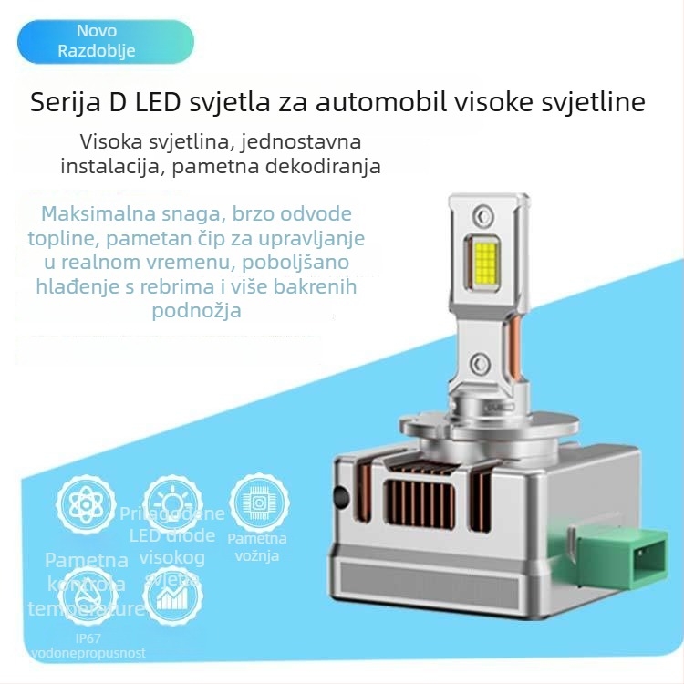 Automobilska LED svjetla, aluminijsko kućište, 70W, 12V, 9000LM, IP68