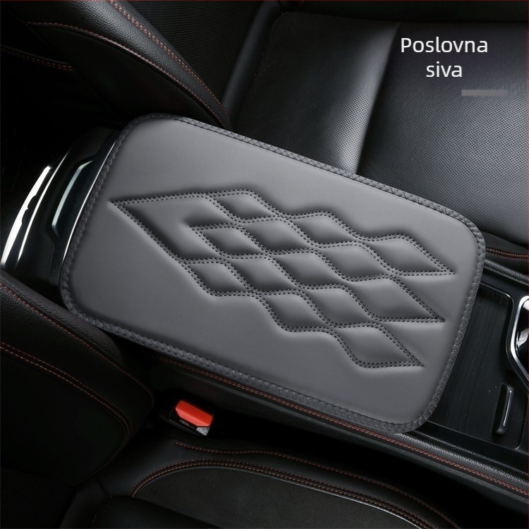 Kožni naslon za ruku u automobilu - univerzalni, protuklizni, otporan jastučić za središnji pretinac (Materijal: Koža; Kompatibilni modeli: Opći; Porijeklo: Zhejiang)