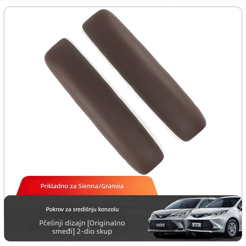 Poklopac središnje kutije naslona za ruke za Toyota Sienna – ABS i koža, kompatibilno Grevia/Senna