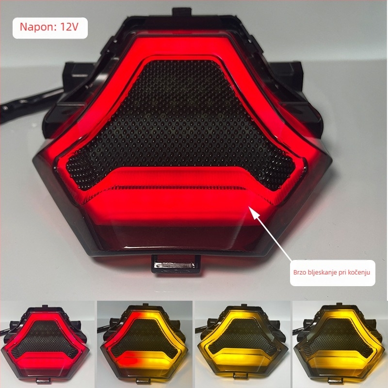 Motociklističko stražnje svjetlo CC-W2 | LED, 5W, 12V, Kompatibilno s Yamaha YZF-R3/R25, Y15ZR, MT-03/07, FZ-07, LC150