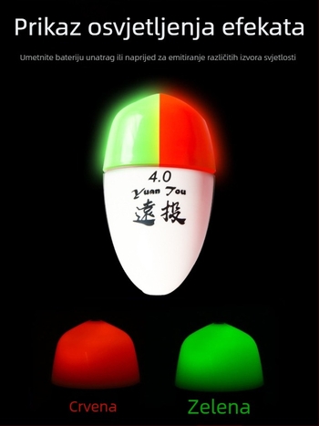 Plastični ribolovni drift buoy za dugačke bacanja u morskom ribolovu, svijetleći