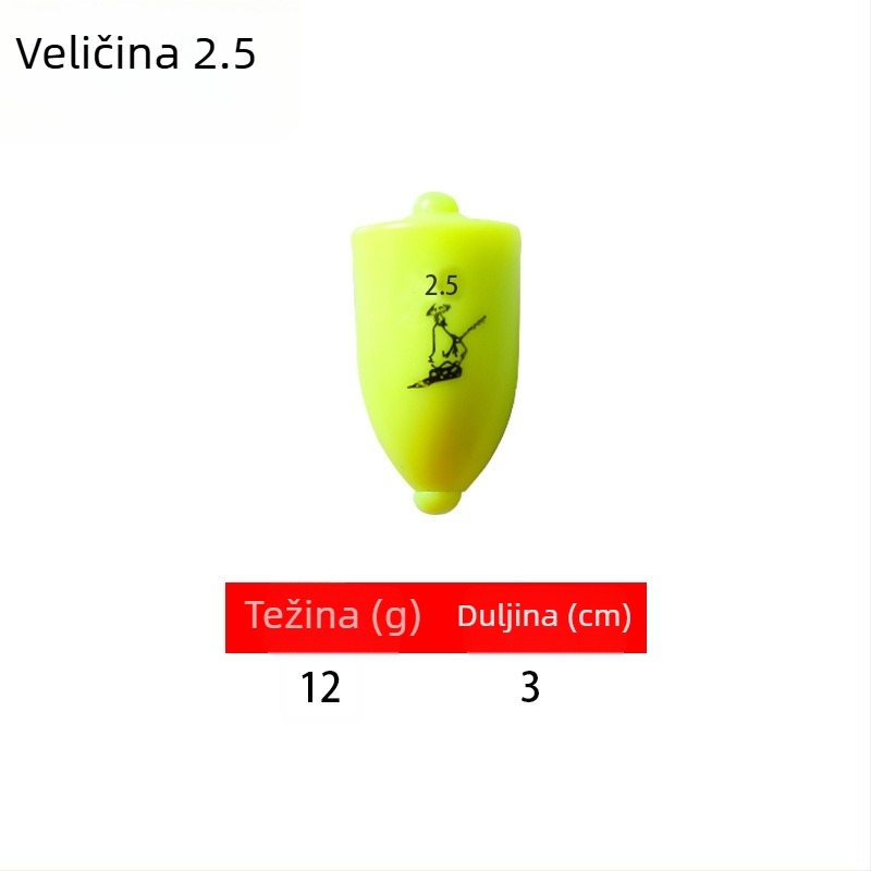 Plastični ribolovni drift buoy za dugačke bacanja u morskom ribolovu, svijetleći