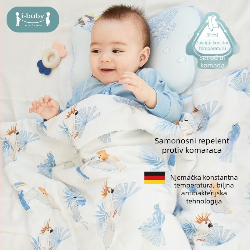 ibaby Dječja deka za spavanje s mrežicom protiv komaraca za novorođenčad i malu djecu – poliestersko platno; sastav: viskoza 71,4% / pamuk 28,6%; punilo: ostalo; dizajn: vreća za spavanje