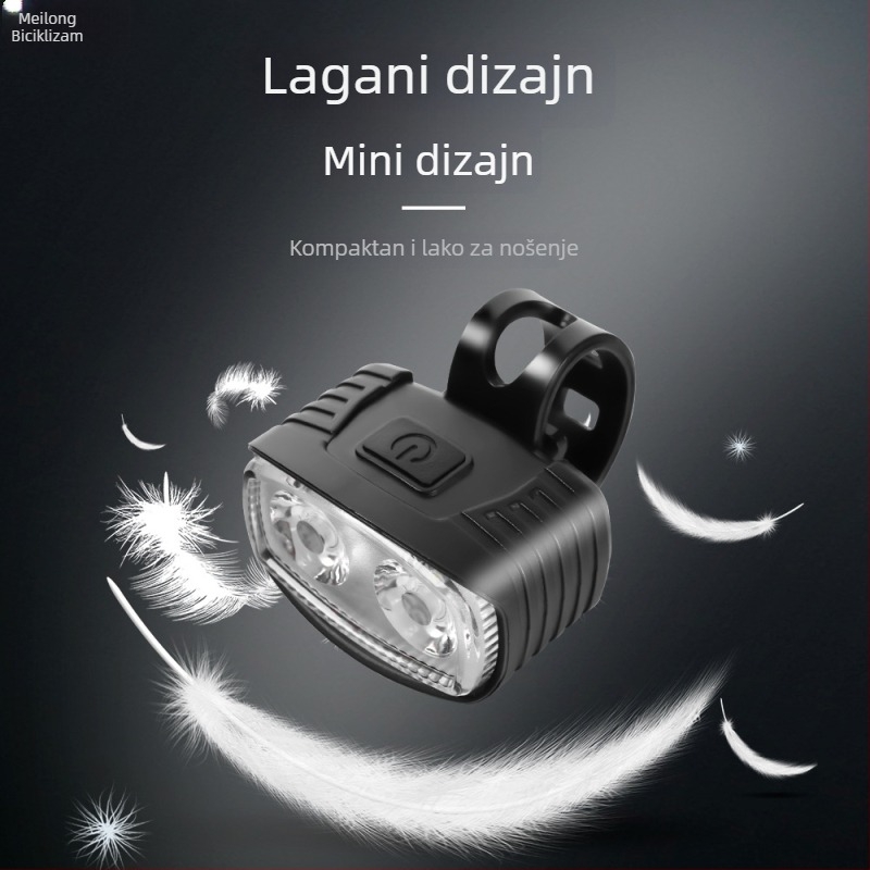 Meilong komplet prednjih i stražnjih svjetala za bicikl, LED visoke svjetline, za MTB i vožnju na otvorenom