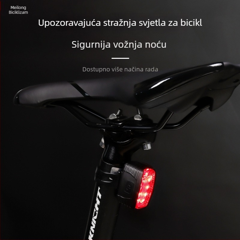 Meilong komplet prednjih i stražnjih svjetala za bicikl, LED visoke svjetline, za MTB i vožnju na otvorenom