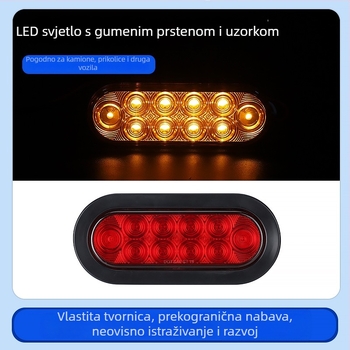 LED stražnje svjetlo za kamione i prikolice, HL-J-004-10G1P, 10-30V, plastično kućište