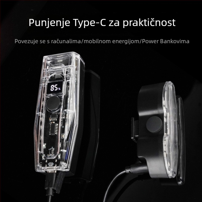 BL LCD digitalna prednja svjetiljka za planinske i cestovne bicikle – antirefleksivna, visoka svjetlost, prilagodljiv LED set za biciklizam