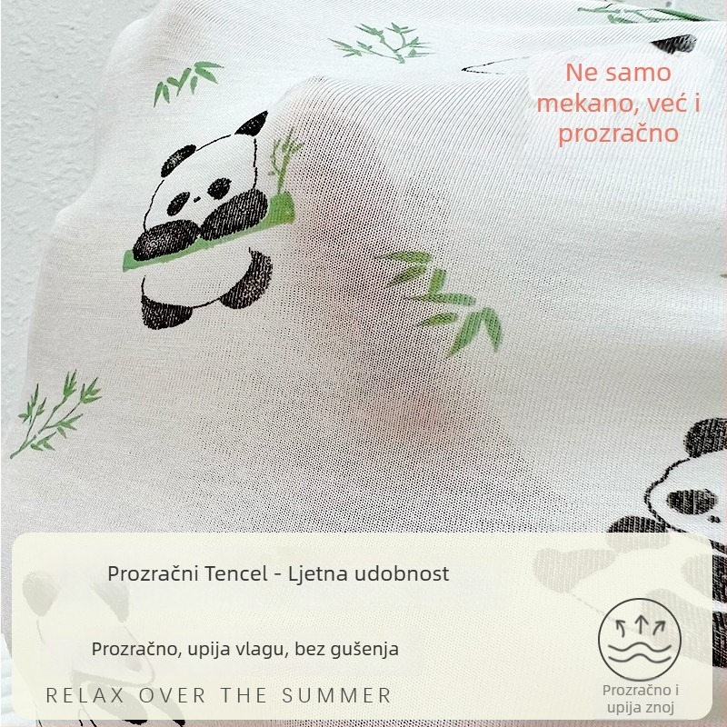 Dječje pidžame od modala s Tencelom, crtani uzorak, 0-3 godine, ljeto