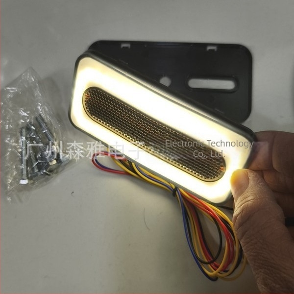LED stražnja svjetiljka za motocikle, 12V, tijelo od aluminijske legure, model JH5667, marka SY