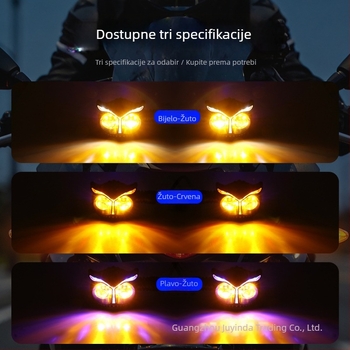 LED signalno svjetlo za 12V vozila, dvostruki LED, univerzalna kompatibilnost, kućište od akrila/ABS-a, vijek trajanja 50.000 sati