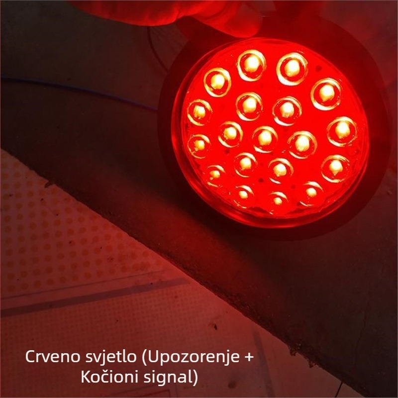 LED stražnje svjetlo za prikolicu, CIMC model, vodootporno, visoka svjetlina, okrugli oblik.