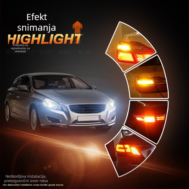 1156-3014-144 LED automobilska žarulja za skretanje, stražnje svjetlo i dnevno svjetlo – 8.1W, 12–24V DC, 3014 SMD, 6000–7000K