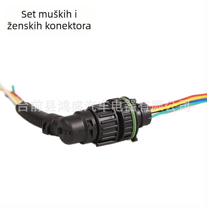 Univerzalni priključak stražnjeg svjetla kamiona, 7-pinski ženski priključak, kabelski snop, 24V, 10W