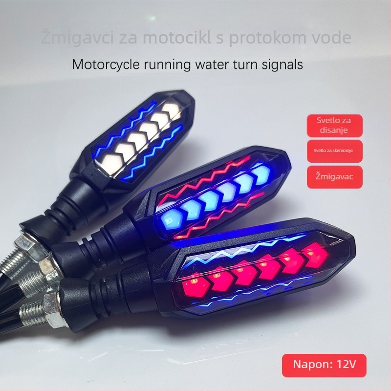 LED signalizator za motocikle, univerzalno 12V, model CC-035, ABS kućište, s pulsirajućim i skenirajućim svjetlom