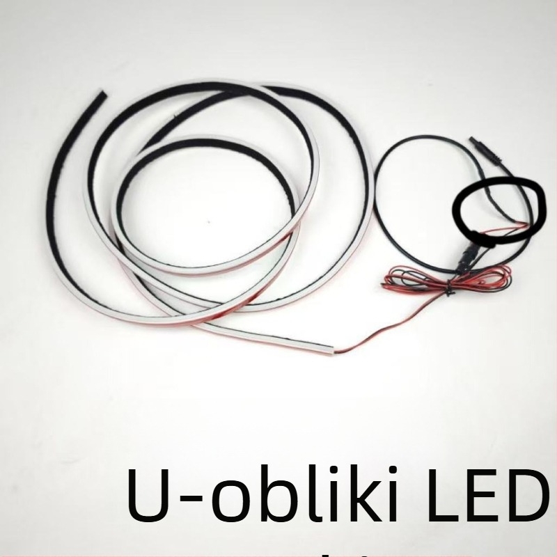 Hongqi H5 U-oblike LED traka rasvjete, višestruke funkcije, kompatibilna s lampama u stilu H9, model 324, silikon, 12V