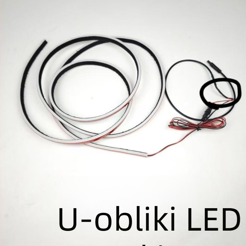 Hongqi H5 U-oblike LED traka rasvjete, višestruke funkcije, kompatibilna s lampama u stilu H9, model 324, silikon, 12V