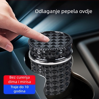 Automobilska pepeljara s poklopcem, metal, model 013, graviranje