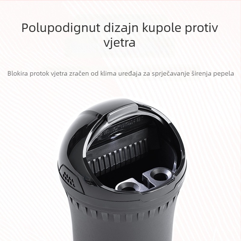 Pepeljara za auto s LED HY-412, marka YAC – višenamjenski kreativni dizajn