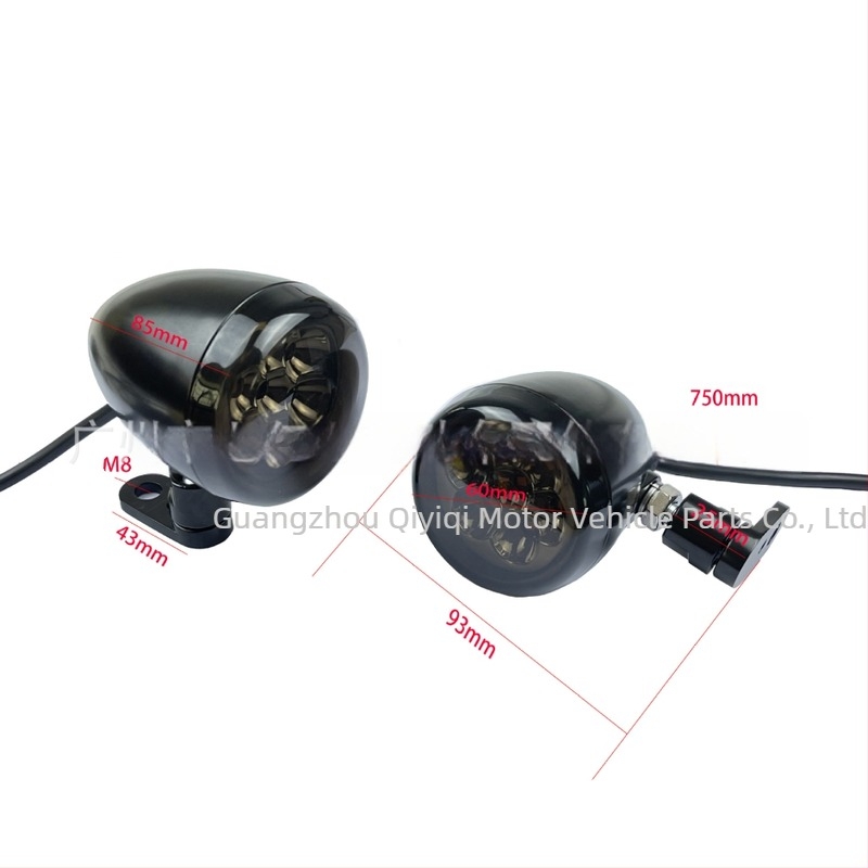 LED prednji migavac Harley XL883/1200/X48, model QYQ-3012D, 12V, 0.62W, cinkova legura + PC