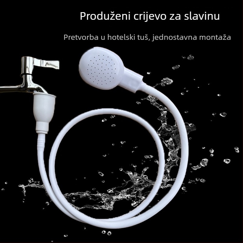 Tuš glava za slavinu s brzim priključkom, vanjski raspršivač za kućne ljubimce i djecu, ABS+PVC, prilagodljiv model, modernan i jednostavan stil