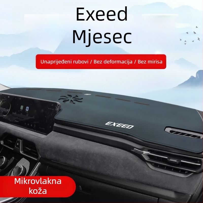 Kožna unutarnja podložka za automobil za središnju konzolu i ploču, zaštita od sunca • Materijal: Koža • Prilagodba: Ne • Brand: Drugo