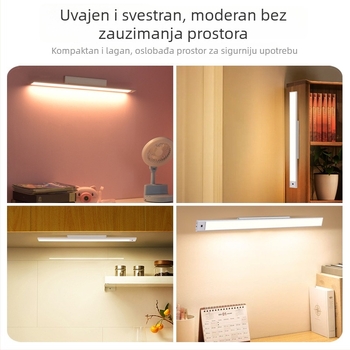 Zidna lampica za učenje s zaštitom vida — dodirni prekidač, ugrađena litijska baterija, metalni sjenčanik, svjetlosni intenzitet razine AA, napon ≤36V