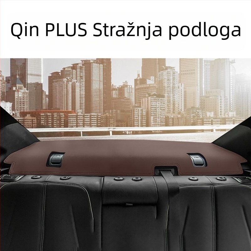 Kožna podloga za središnju konzolu, zaštita od sunca BYD Qin Plus EV Intelligent Driving Edition, s tiskanim logom marke
