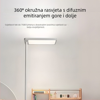 Podna lampa s punim spektrom za dječje učenje; namijenjena stolna svjetiljka za čitanje i pisanje; dimmable, ultra-svijetla; metalna sjenilica; 220V
