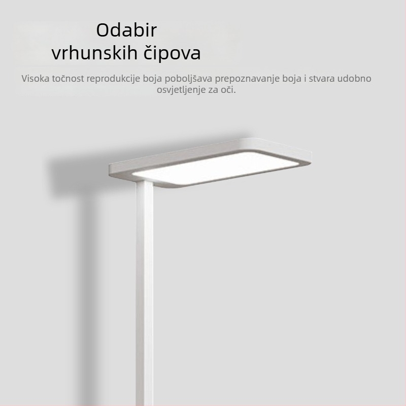 Podna lampa s punim spektrom za dječje učenje; namijenjena stolna svjetiljka za čitanje i pisanje; dimmable, ultra-svijetla; metalna sjenilica; 220V