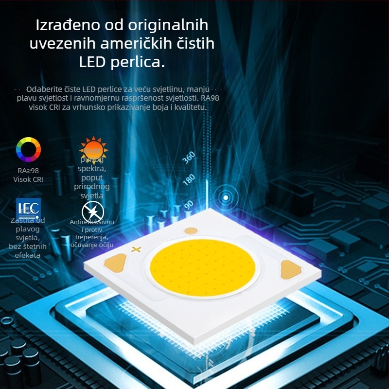 Podna lampa s punim spektrom za dječje učenje; namijenjena stolna svjetiljka za čitanje i pisanje; dimmable, ultra-svijetla; metalna sjenilica; 220V