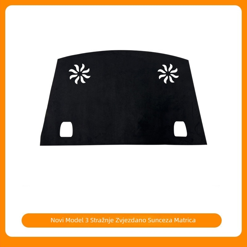 Mata za središnju konzolu i ploču za Tesla Model Y i Model 3 – velur, sve sezone, protuklizno