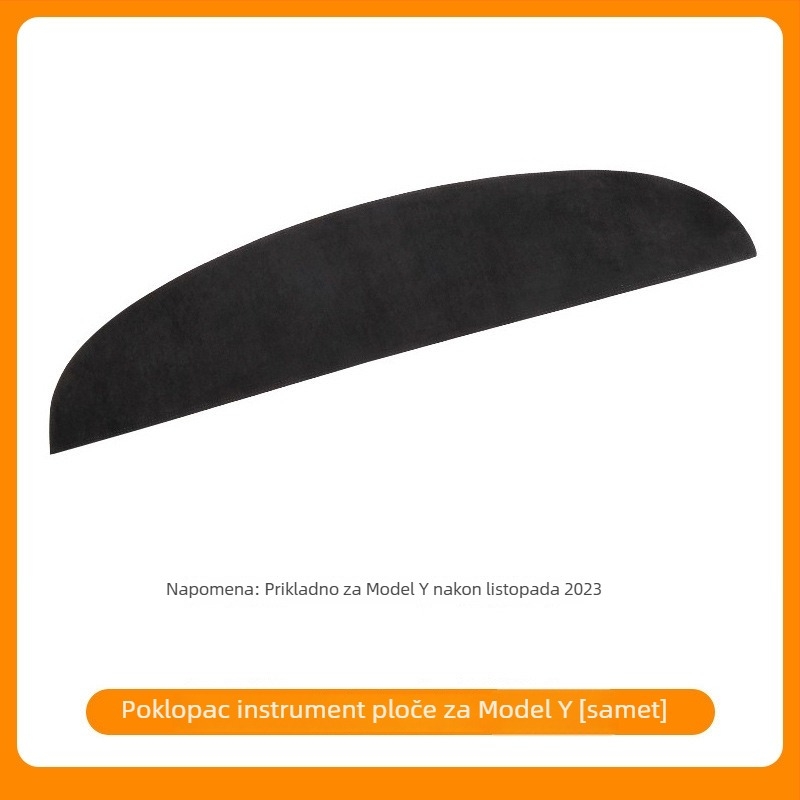 Mata za središnju konzolu i ploču za Tesla Model Y i Model 3 – velur, sve sezone, protuklizno