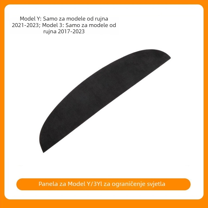 Mata za središnju konzolu i ploču za Tesla Model Y i Model 3 – velur, sve sezone, protuklizno