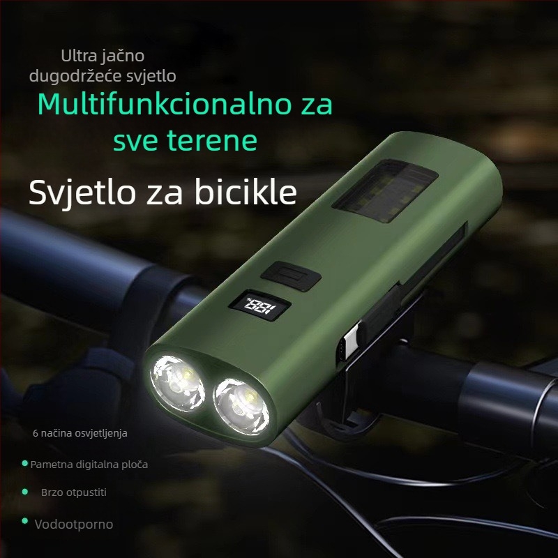 Prijenosna LED svjetiljka, ručna za vanjsku upotrebu, 360° rotacija, baterija 1200mAh